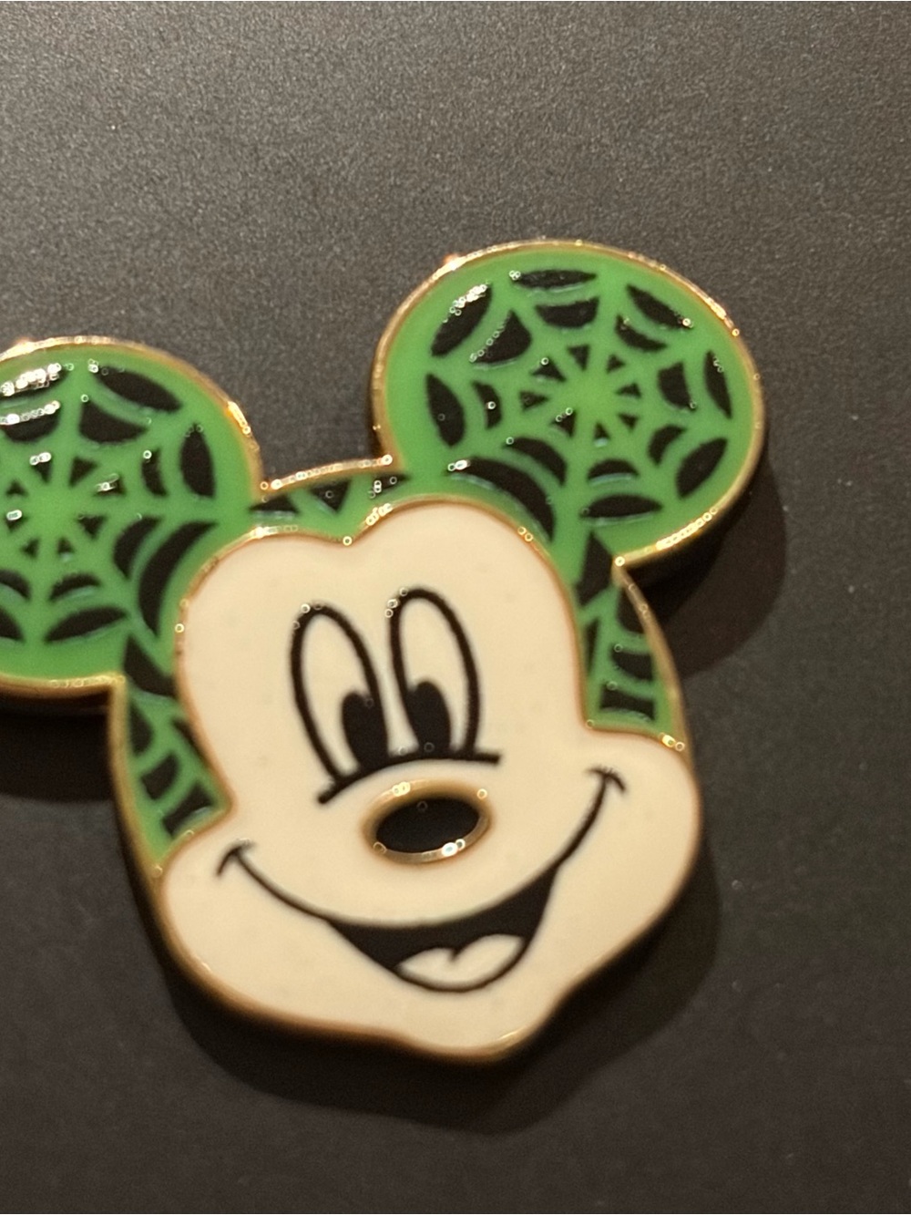 Disney BaubleBar Mickey Glow-In-The-Dark Web Ears Stud Earrings - Picture 3 of 3